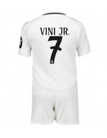 Real Madrid Vinicius Junior #7 Domácí dres pro děti 2024-25 Krátký Rukáv (+ trenýrky)